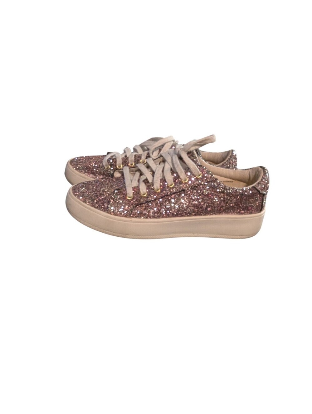 Steve Madden,Glitter Low-Top Sneakers in Sparkle,Size 9